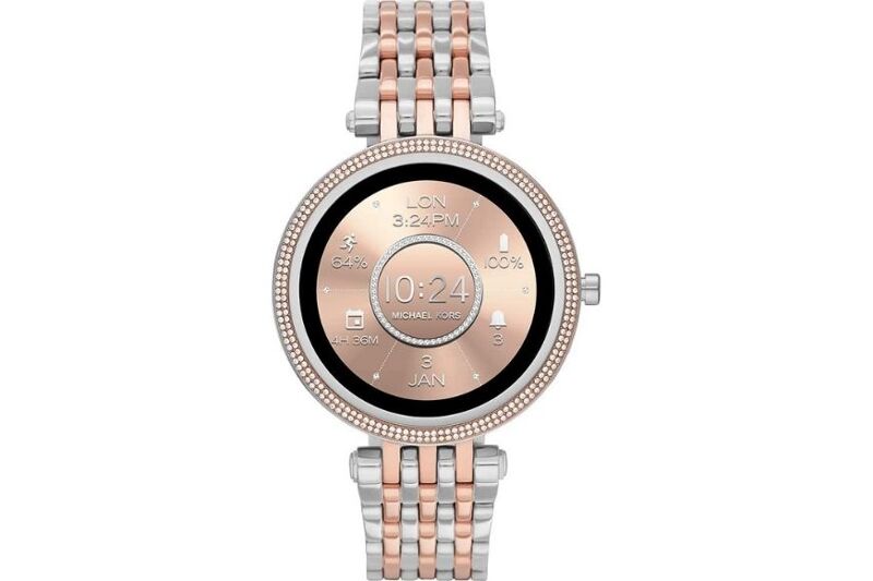 Man sieht die Michael Kors Uhr Damen Smartwatch